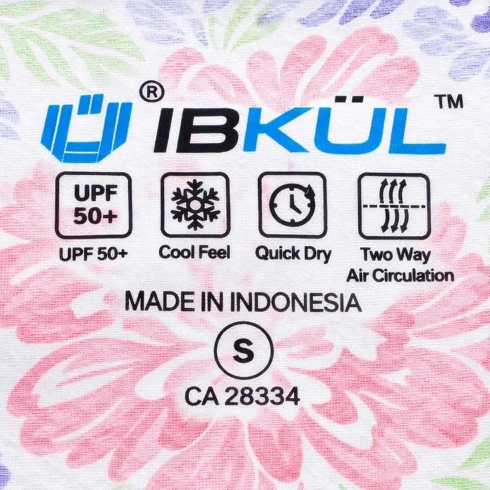 IBKUL Larisa Floral UPF 50+ Golf Top Mock Neck Long Sleeve Small - Picture 4 of 7